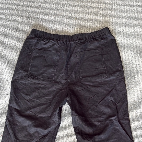 GAP Pleated Linen Pant Black XXL Straight Wide Leg - Picture 9 of 9